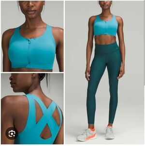 Lululemon Enlite Front-Zip Bra Sz 32D *High Support In Oceanic NWT....